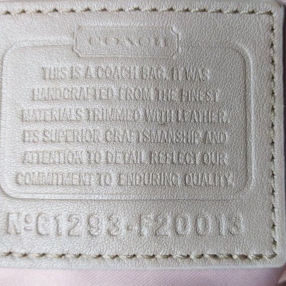 Coach Inlaid Patchwork Leather Chain Tote Bag F20013 Brown/Gold MSRP $468 - Picture 5 of 11